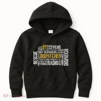 911 Dispatcher Rescue Dispatch EMS Police First Responder Kids Hoodie thumb 0