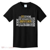 911 Dispatcher Rescue Dispatch EMS Police First Responder Kids T-Shirt thumb 0