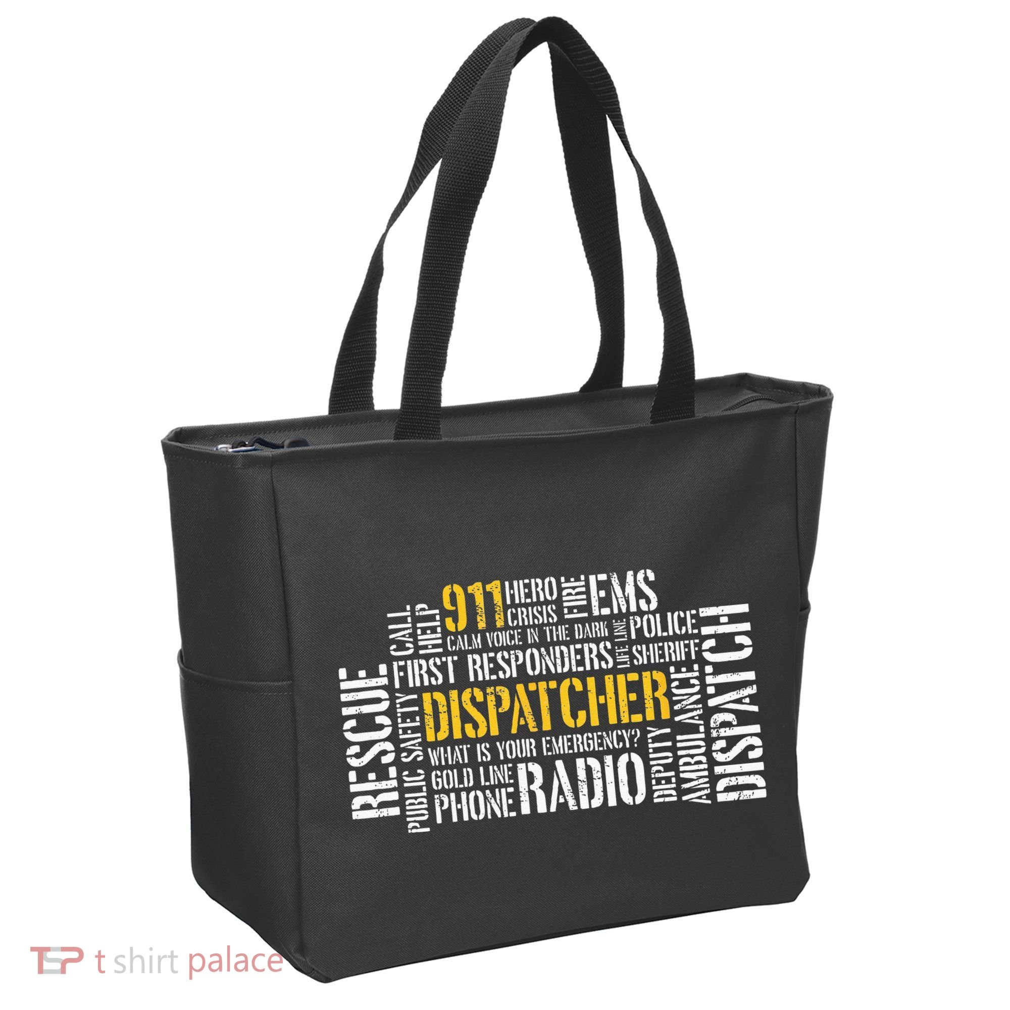 911 Dispatcher Rescue Dispatch EMS Police First Responder Tote Bag