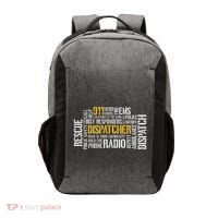 911 Dispatcher Rescue Dispatch EMS Police First Responder Vector Backpack thumb 0