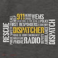 911 Dispatcher Rescue Dispatch EMS Police First Responder Vector Backpack thumb 2