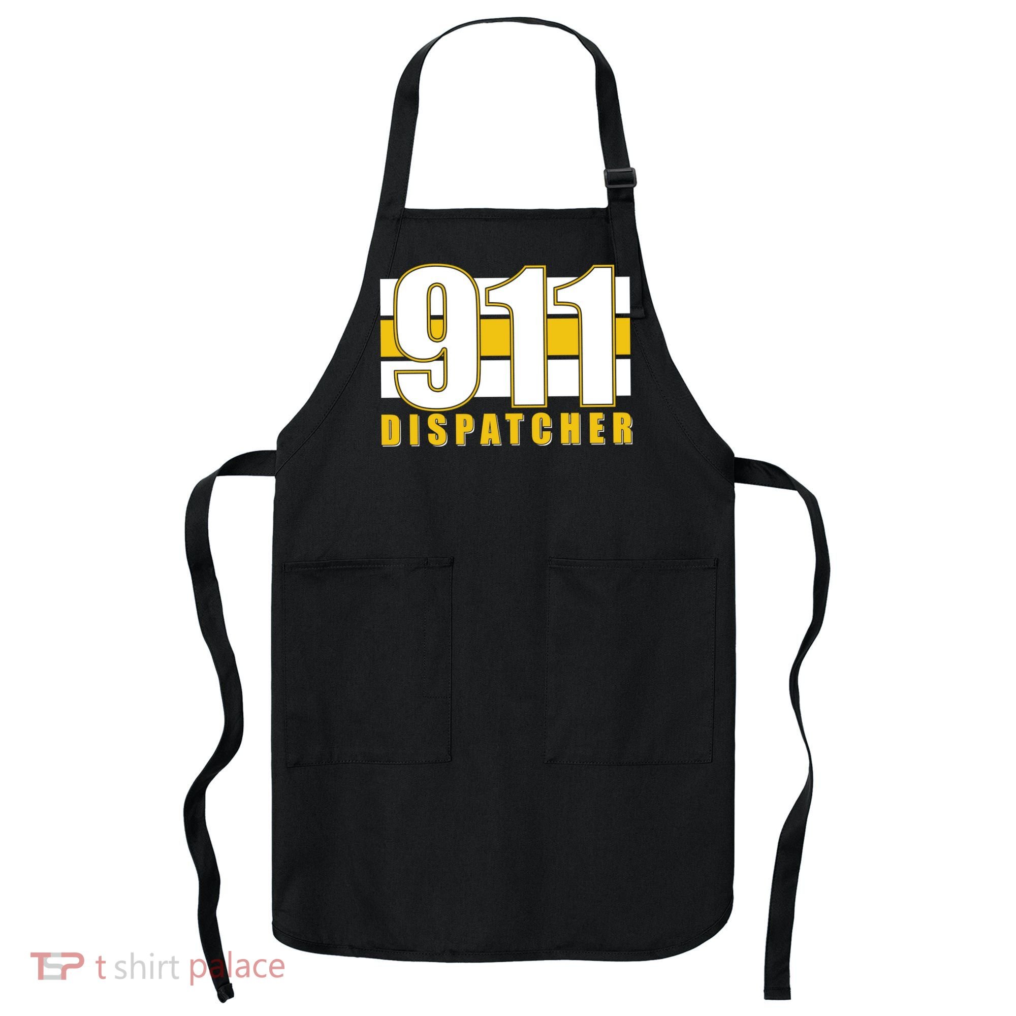 911 Dispatcher Thin Gold Line Apron