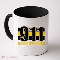 911 Dispatcher Thin Gold Line Coffee Mug thumb 0