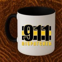 911 Dispatcher Thin Gold Line Coffee Mug thumb 2