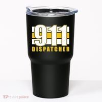 911 Dispatcher Thin Gold Line Tumbler thumb 0