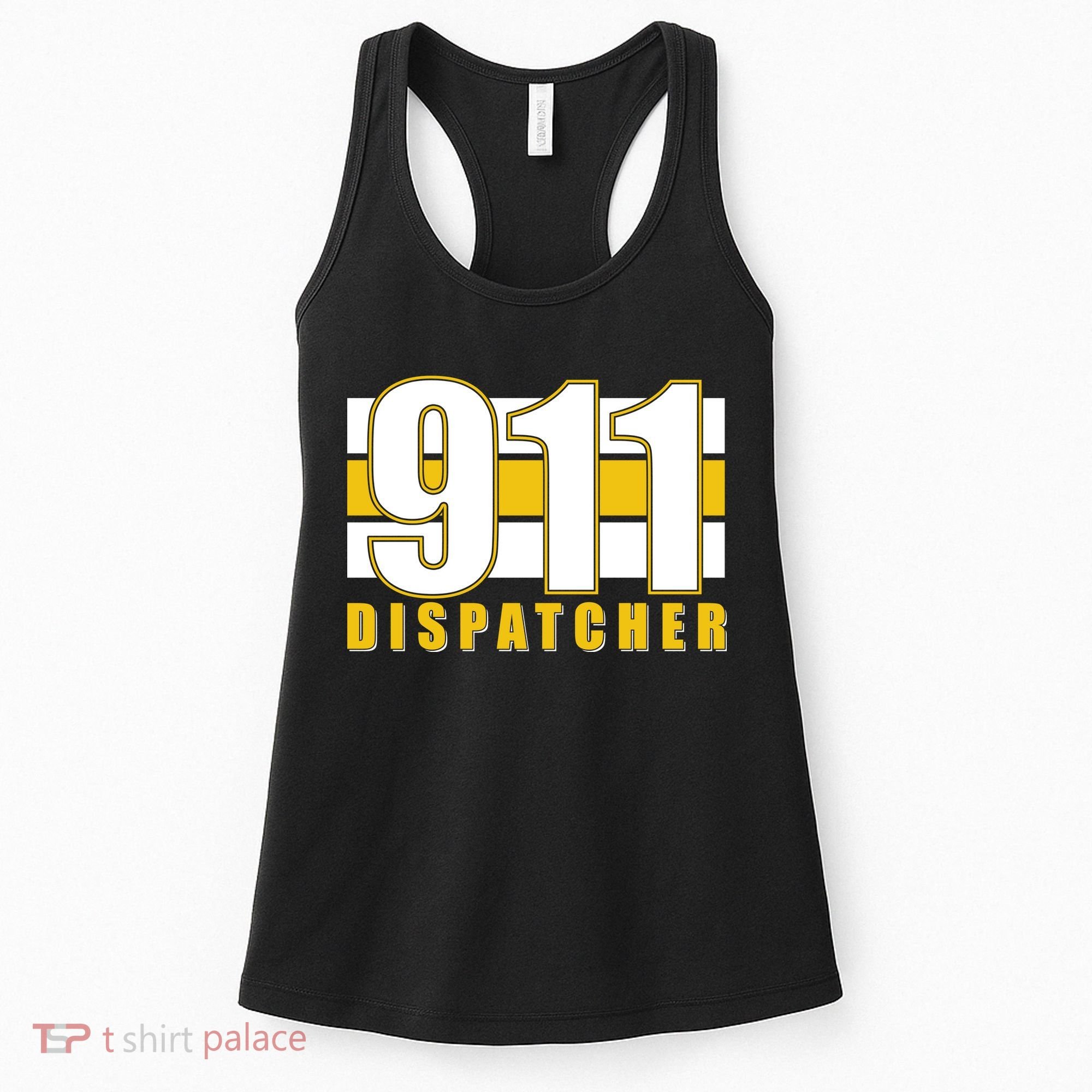 911 Dispatcher Thin Gold Line Women's Tank Top