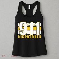 911 Dispatcher Thin Gold Line Women's Tank Top thumb 3