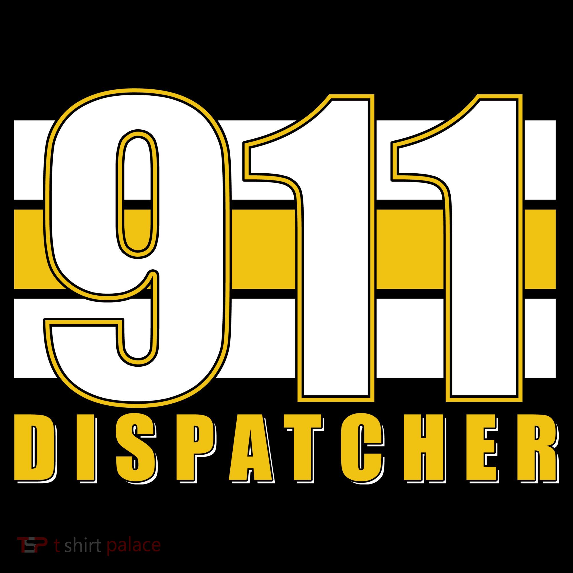 911 Dispatcher Thin Gold Line Baby Bodysuit