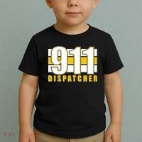 911 Dispatcher Thin Gold Line Toddler T-Shirt thumb 2