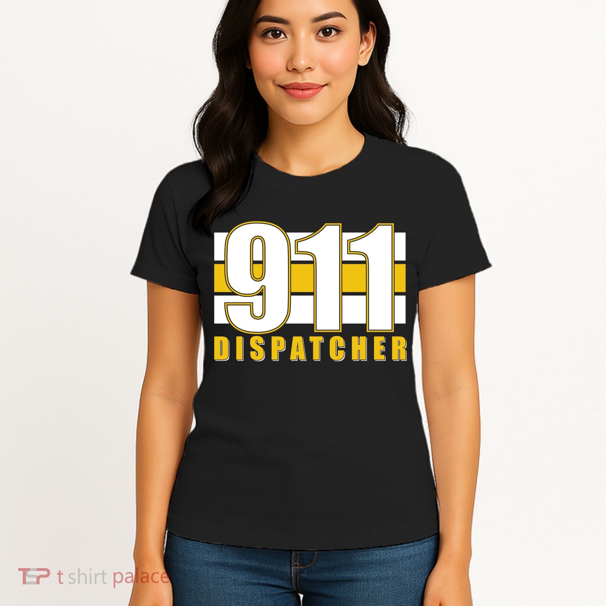 911 Dispatcher Thin Gold Line Women's T-Shirt
