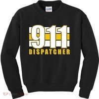 911 Dispatcher Thin Gold Line Kids Sweatshirt thumb 0