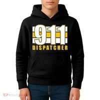 911 Dispatcher Thin Gold Line Kids Hoodie thumb 4