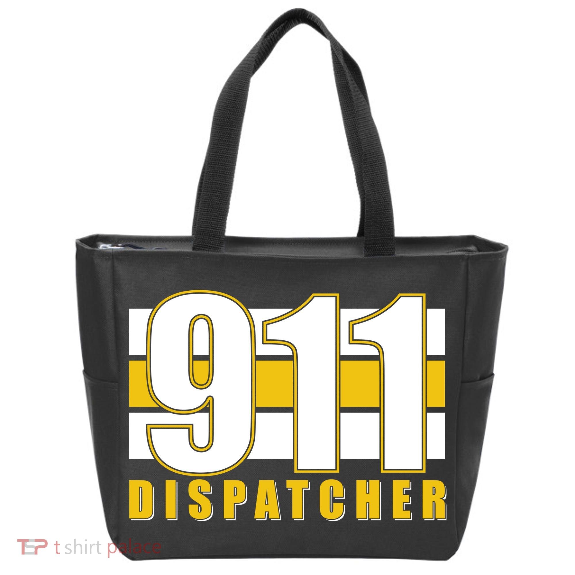 911 Dispatcher Thin Gold Line Tote Bag