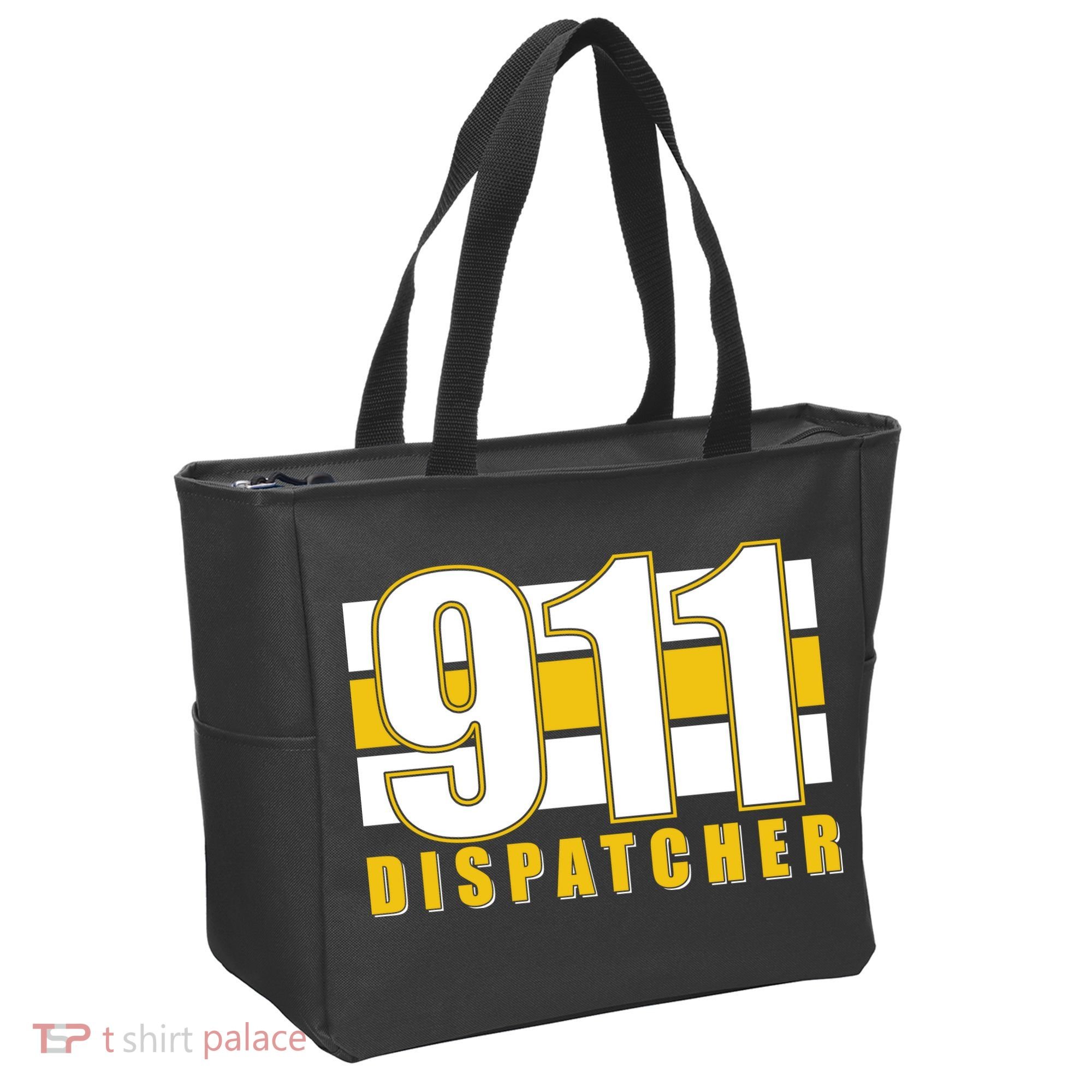 911 Dispatcher Thin Gold Line Tote Bag