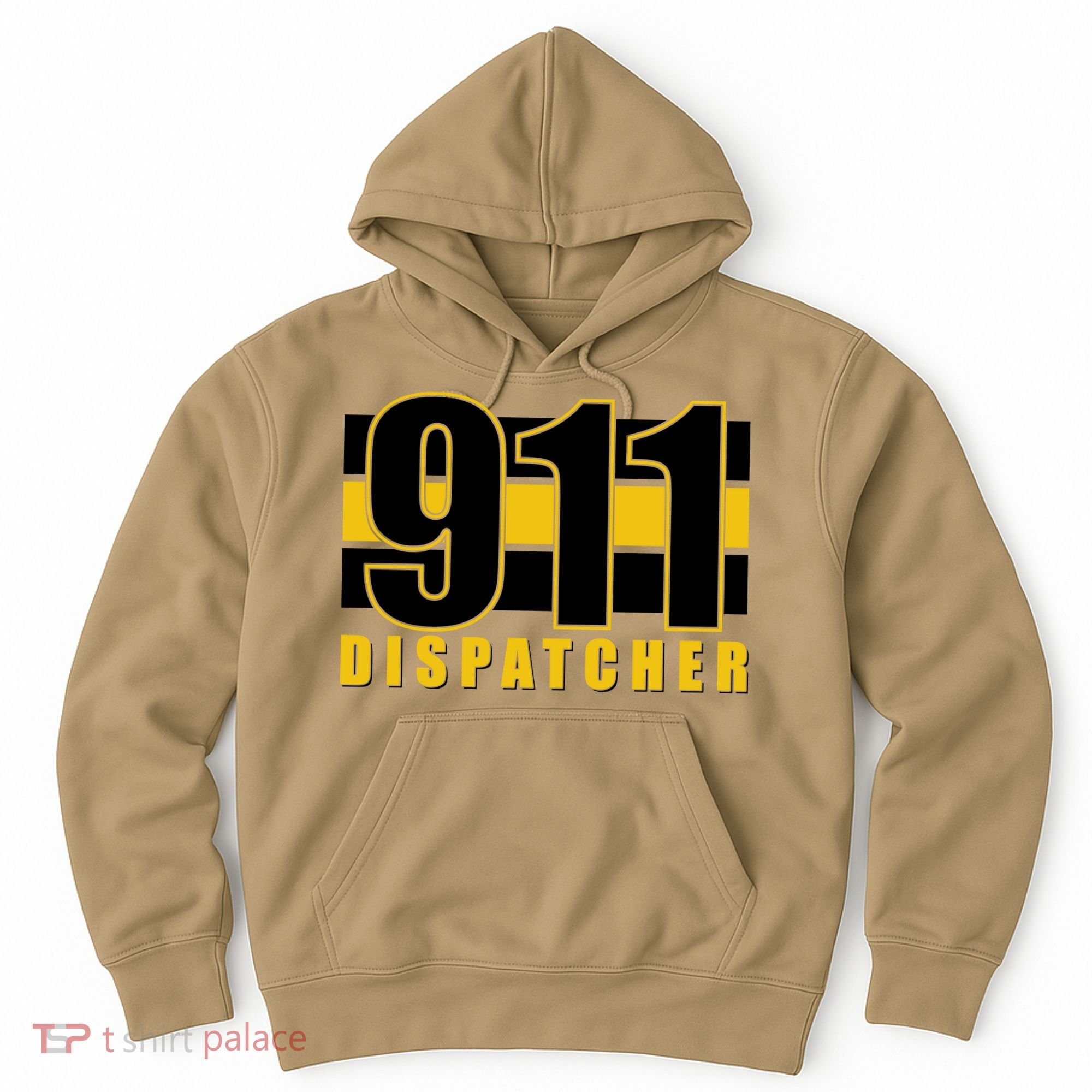 911 Dispatcher Thin Gold Line Hoodie