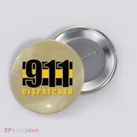 911 Dispatcher Thin Gold Line Button thumb 0