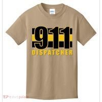 911 Dispatcher Thin Gold Line Kids T-Shirt thumb 0