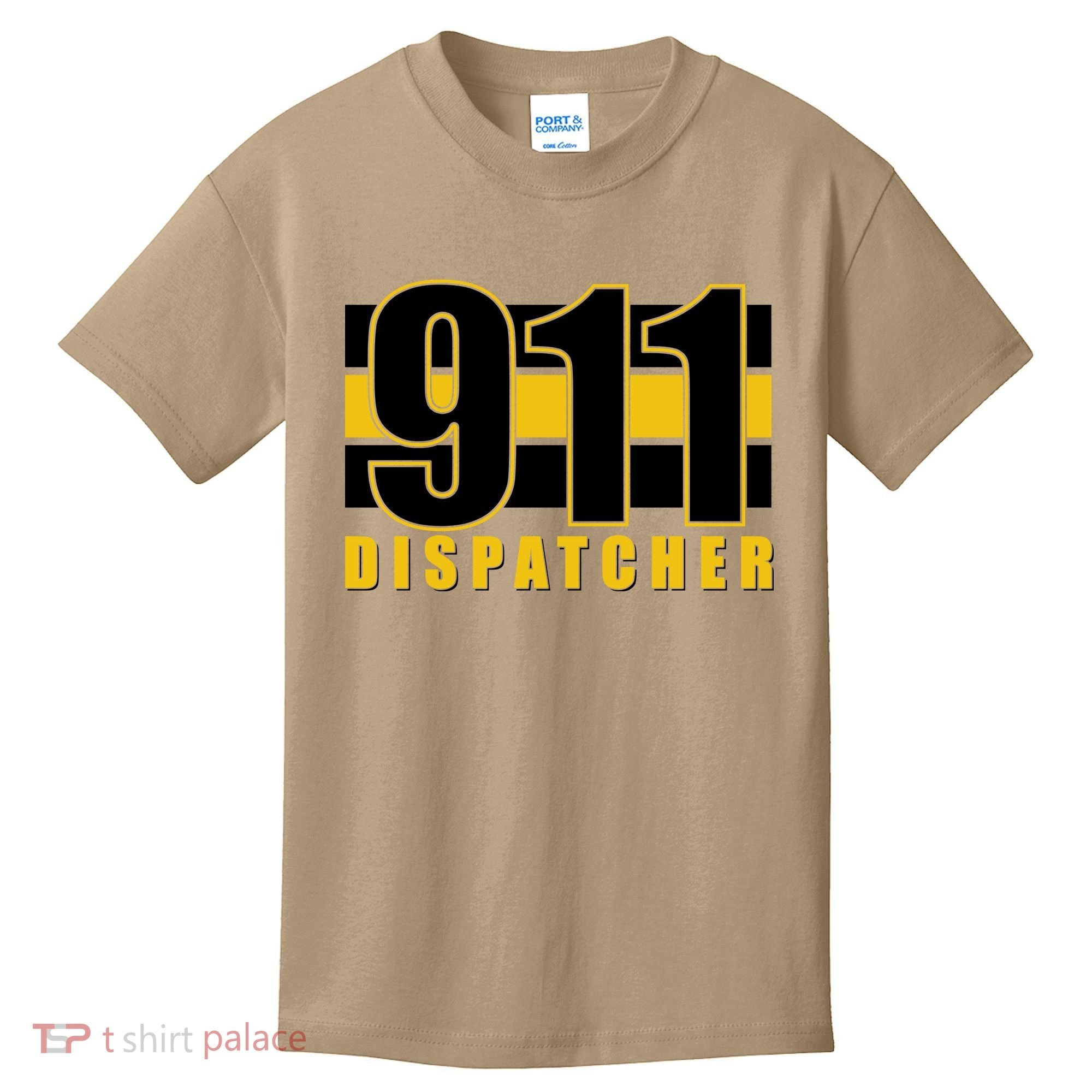 911 Dispatcher Thin Gold Line Kids T-Shirt