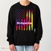 911 Dispatcher US Flag Emergency Dispatcher Women's Sweatshirt thumb 0
