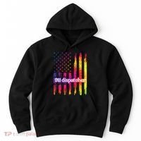 911 Dispatcher US Flag Emergency Dispatcher Hoodie thumb 0