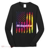 911 Dispatcher US Flag Emergency Dispatcher Long Sleeve Shirt thumb 0