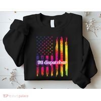 911 Dispatcher US Flag Emergency Dispatcher Sweatshirt thumb 2