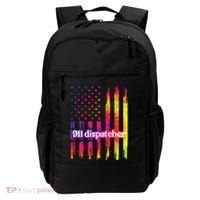 911 Dispatcher US Flag Emergency Dispatcher Backpack thumb 0