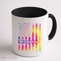 911 Dispatcher US Flag Emergency Dispatcher Coffee Mug thumb 1