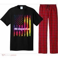 911 Dispatcher US Flag Emergency Dispatcher Pajama Set thumb 0