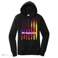911 Dispatcher US Flag Emergency Dispatcher Women's Hoodie thumb 0