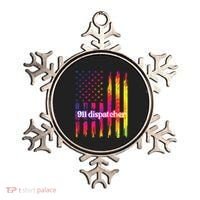 911 Dispatcher US Flag Emergency Dispatcher Ornament thumb 0