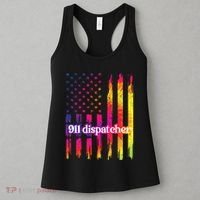 911 Dispatcher US Flag Emergency Dispatcher Women's Tank Top thumb 3