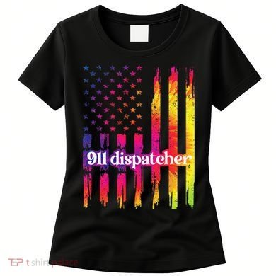 911 Dispatcher US Flag Emergency Dispatcher Women's T-Shirt