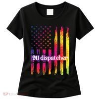 911 Dispatcher US Flag Emergency Dispatcher Women's T-Shirt thumb 0
