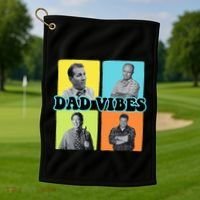 90’S Dad Vibes Funny Dad Life FatherS Day Golf Towel thumb 1