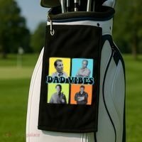 90’S Dad Vibes Funny Dad Life FatherS Day Golf Towel thumb 2