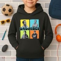 90’S Dad Vibes Funny Dad Life FatherS Day Kids Hoodie thumb 2