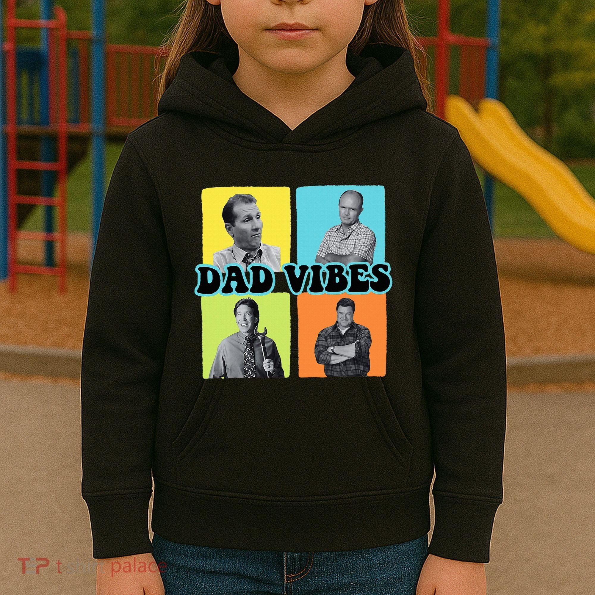 90’S Dad Vibes Funny Dad Life FatherS Day Kids Hoodie