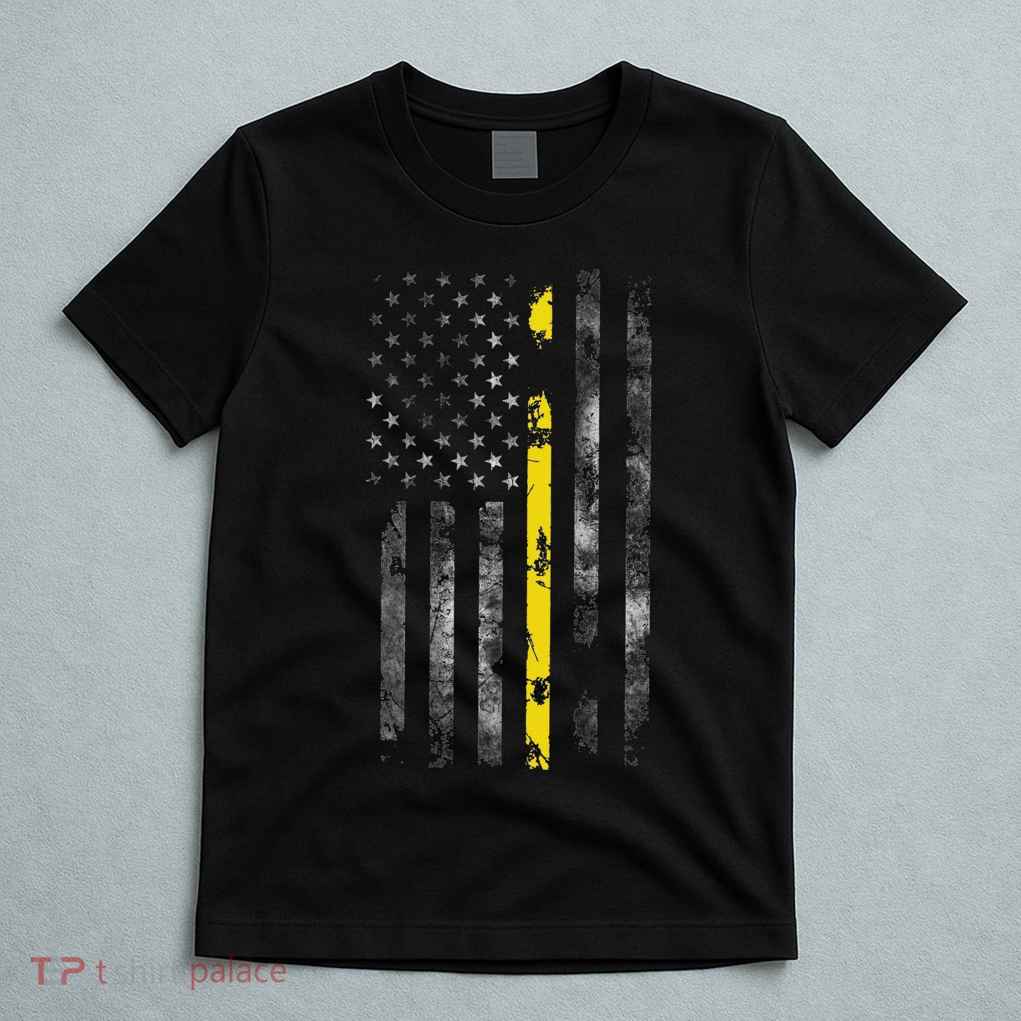911 Dispatcher With The American Flag On The Back T-Shirt