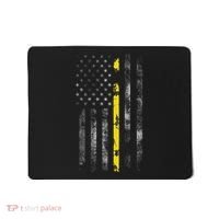 911 Dispatcher With The American Flag On The Back Mousepad thumb 0