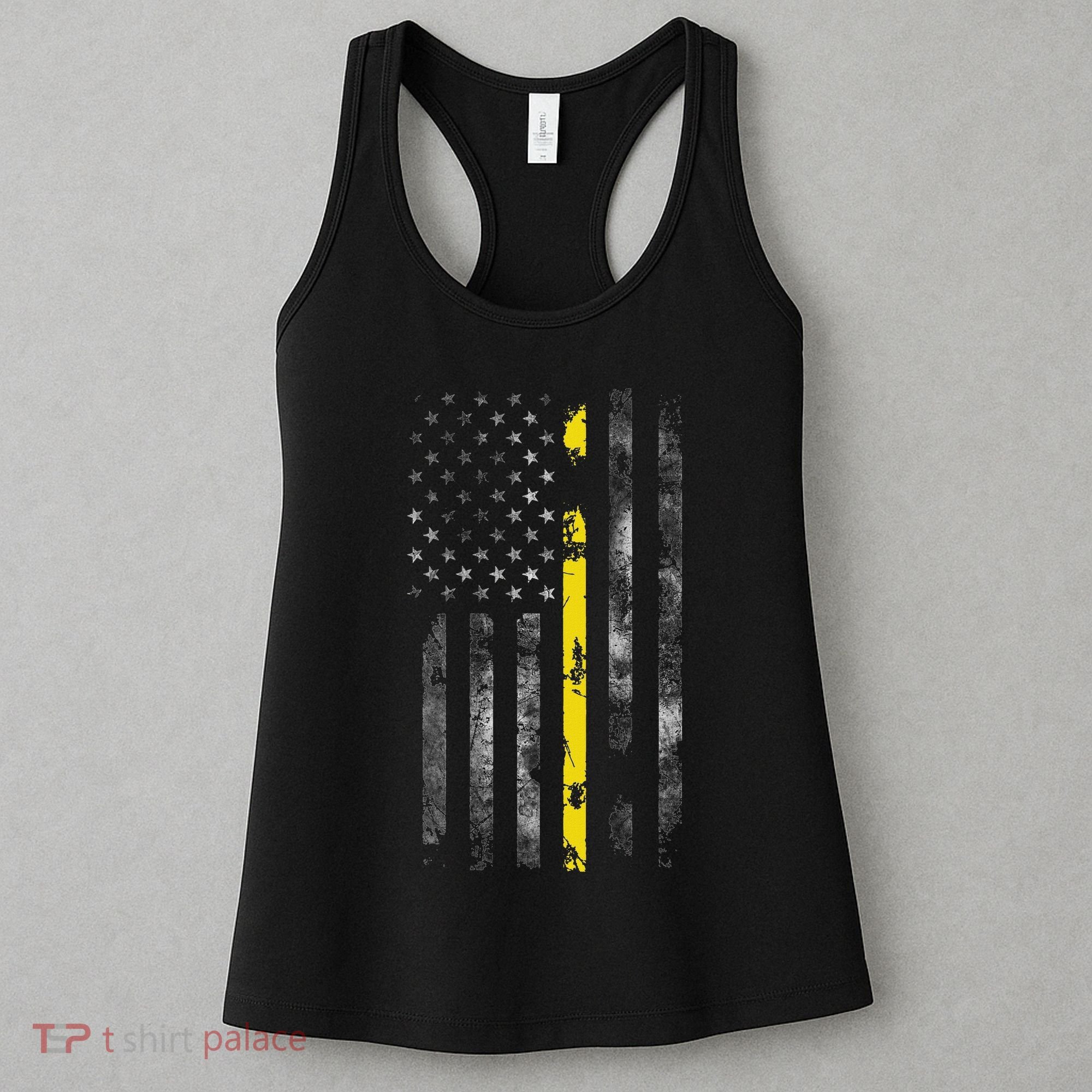 911 Dispatcher With The American Flag On The Back Women's Tank Top
