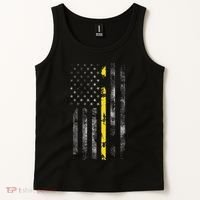 911 Dispatcher With The American Flag On The Back Tank Top thumb 2