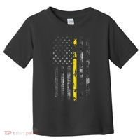 911 Dispatcher With The American Flag On The Back Toddler T-Shirt thumb 0