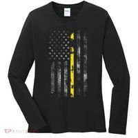 911 Dispatcher With The American Flag On The Back Women's Long Sleeve Shirt thumb 0