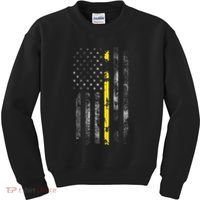 911 Dispatcher With The American Flag On The Back Kids Sweatshirt thumb 0