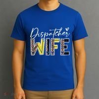 911 Dispatcher Wife American Flag Proud Dispatcher Wife Cute Gift T-Shirt thumb 3