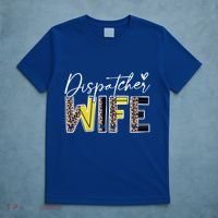 911 Dispatcher Wife American Flag Proud Dispatcher Wife Cute Gift T-Shirt thumb 5