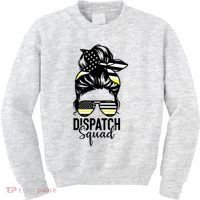 911 Dispatcher Week Dispatch Squad American Flag Messy Bun Kids Sweatshirt thumb 0