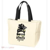 911 Dispatcher Week Dispatch Squad American Flag Messy Bun Tote Bag thumb 3