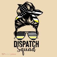 911 Dispatcher Week Dispatch Squad American Flag Messy Bun Tote Bag thumb 4